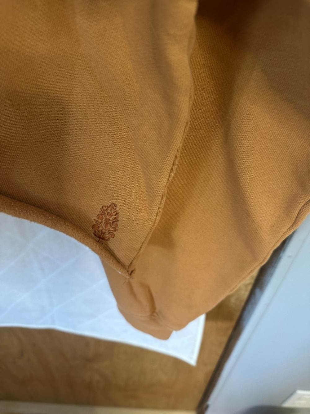 Rust Cropped Drawstring Sweatshirt - Picture 6 of 6